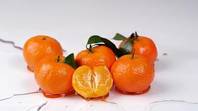 升格橘子砂糖橘蜜桔小贡桔水果视频的预览图